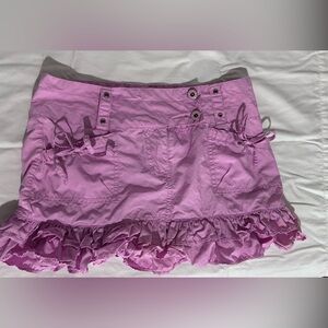 VINTAGE Y2K PINK MINISKIRT BY SQUEEZE